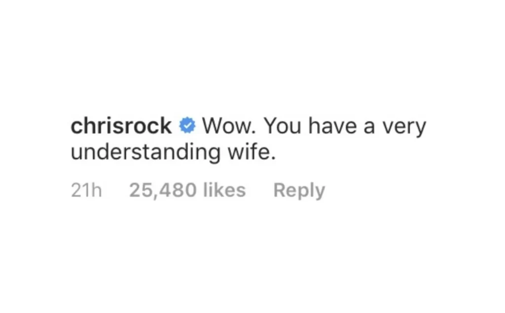 Chris Rock, Will Smith, commento