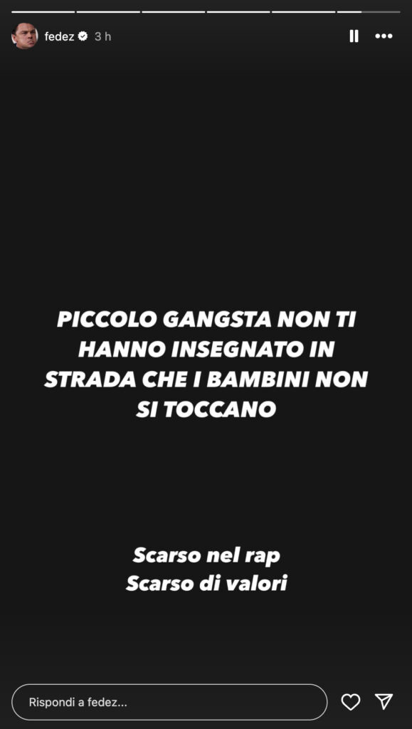 Fedez - Instagram Story del 19/09/2024